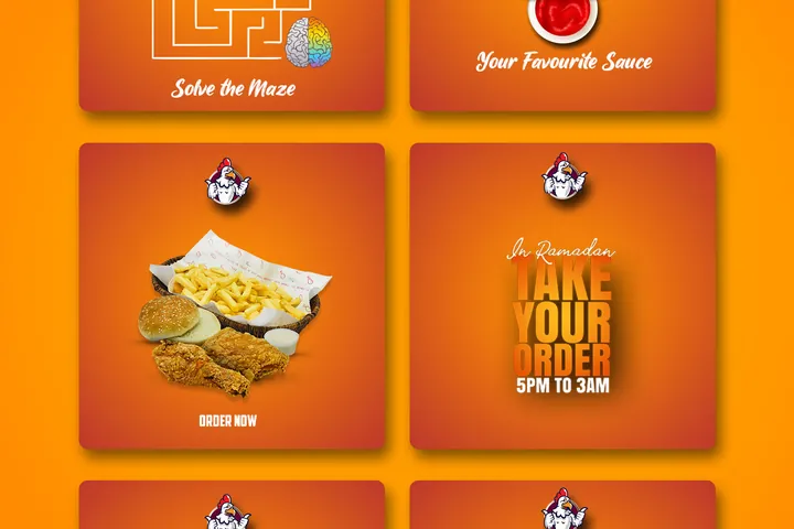 Interactive maze and sauce posts for Dajaj Broast